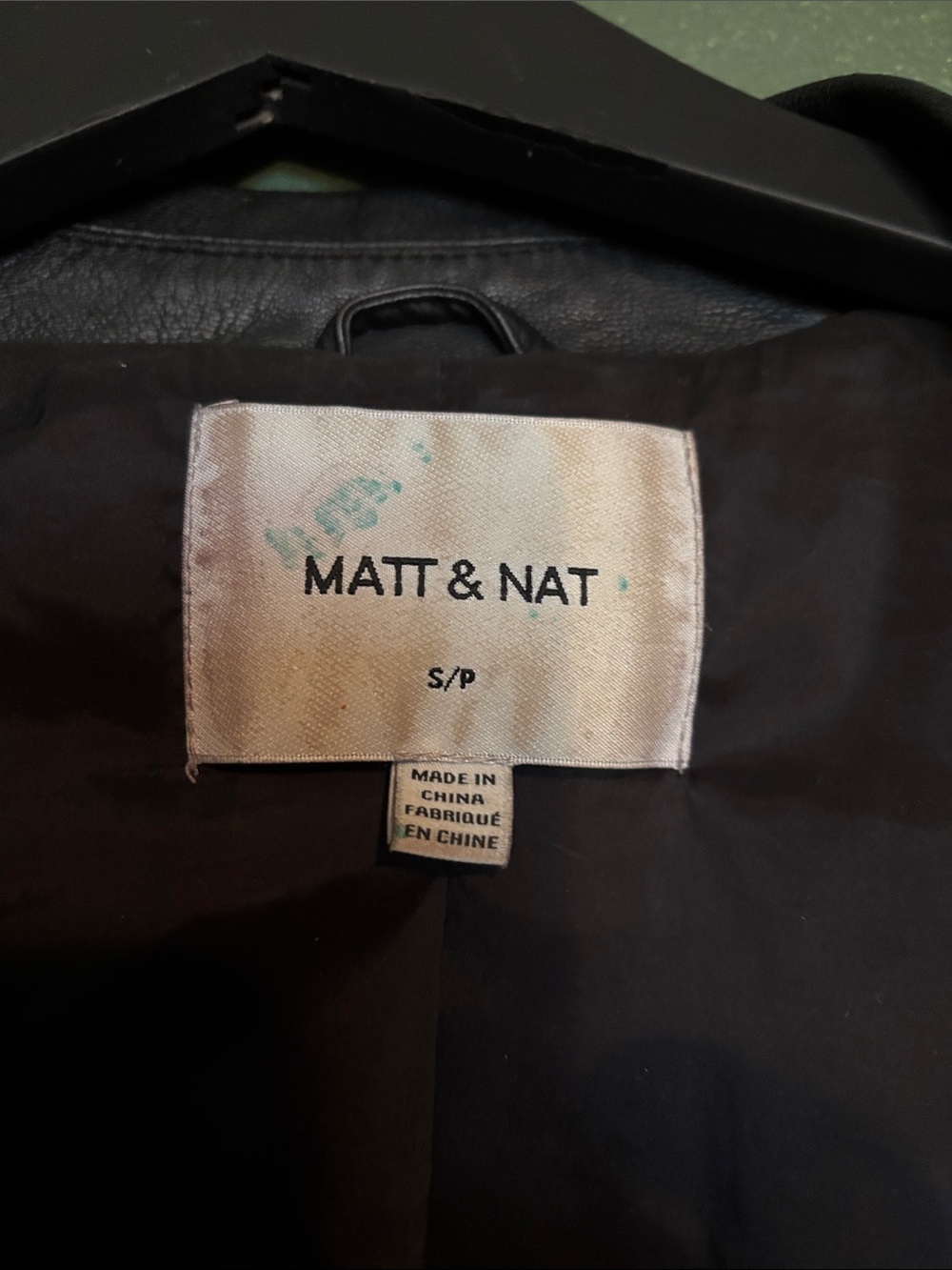 Matt & Nat Black Moto-Style Vegan Leather Jacket - Picture 2 of 5